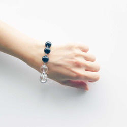 Crystal × Black Onyx bracelet 1枚目の画像