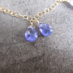 14kgf Tanzanite×Iolite swing bracelet 4枚目の画像