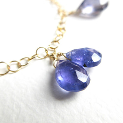 14kgf Tanzanite×Iolite swing bracelet 8枚目の画像