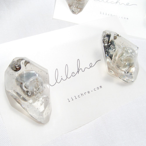 氷面鏡-himokagami-／ﾋﾟｱｽ•ｲﾔﾘﾝｸﾞ イヤリング・ノンホールピアス