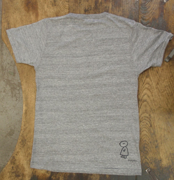 moguマークシリーズ　Tシャツグレー（ブレンド糸） 2枚目の画像