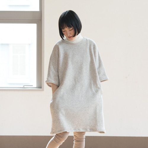ヤク100% 極暖　yakブラウン ニットワンピース ウール Yak wool dress│to touch
