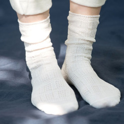有機棉和亞麻蕾絲襪 2 件套 第4張的照片