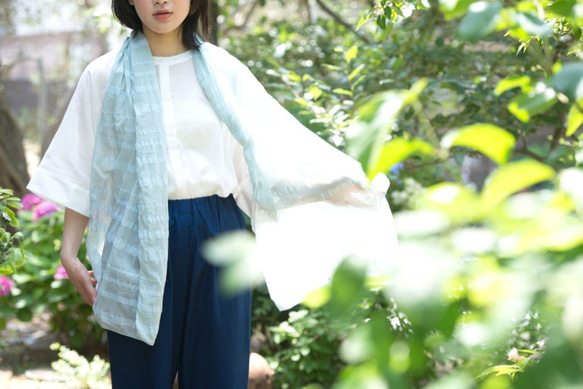 OrganicCotton &amp; Linen Border Stall [植物模具/飛燕草] 第6張的照片