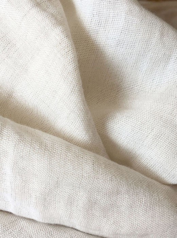 Organic Cotton 7分袖はおり【Cotton＆linenWガーゼ】 6枚目の画像