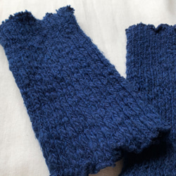 靛藍染色嘉拉紡手臂和腿部保暖套 [有機棉] 第3張的照片