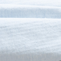 日除け＆冷房対策　Organic Cotton薄手へリンボ―ン生地マフラー［水色/45㎝幅］ 4枚目の画像