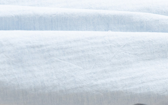 有機棉人字紋面料[淺藍色和灰色]套裝 第5張的照片