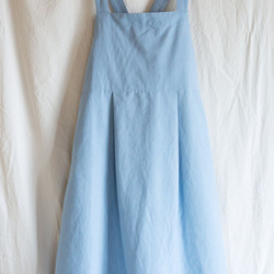 有機棉織帶可調節圍裙連衣裙[牛津布] 第6張的照片