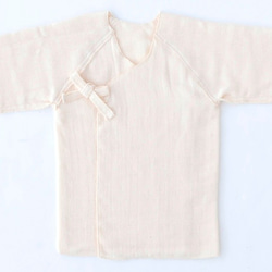 有機棉三層紗嬰兒短內衣 第1張的照片