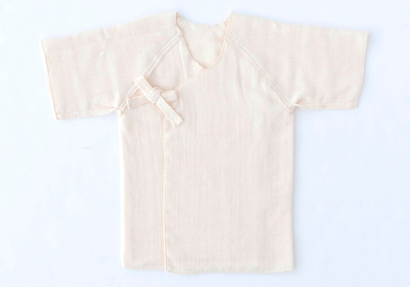 有機棉三層紗嬰兒短內衣 第1張的照片