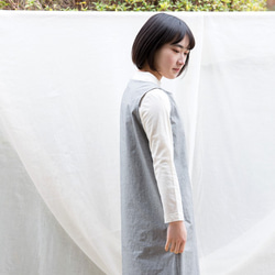 Organic Cotton オックスフォード　Aラインワンピース 4枚目の画像