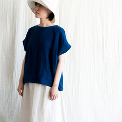 Linen & Organiccotton 日よけ帽子【リネンコットンWガーゼ】 3枚目の画像