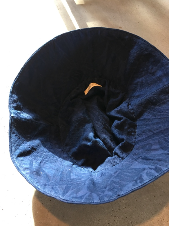 有機棉太陽帽[Aizen提花] 第3張的照片