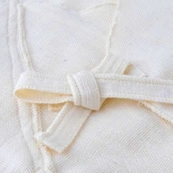 Organic Cotton 3重ガーゼ　ベビーコンビ肌着【生成り色】 5枚目の画像