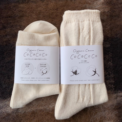 OrganicCotton Hitori Set 真絲棉襪和 Aran 針織襪 [烏木色] 第1張的照片