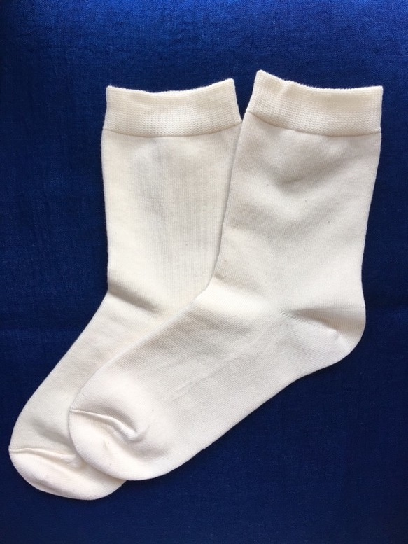 OrganicCotton Hitori 套絲棉襪和 Aran 針織襪 [犛牛灰] 第2張的照片