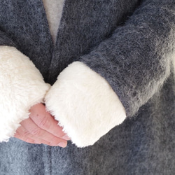 Creema 獨家有機棉毛絨蓬鬆手腕和腳踝保暖套裝 第3張的照片