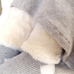 Creema 獨家有機棉毛絨蓬鬆手腕和腳踝保暖套裝 第5張的照片