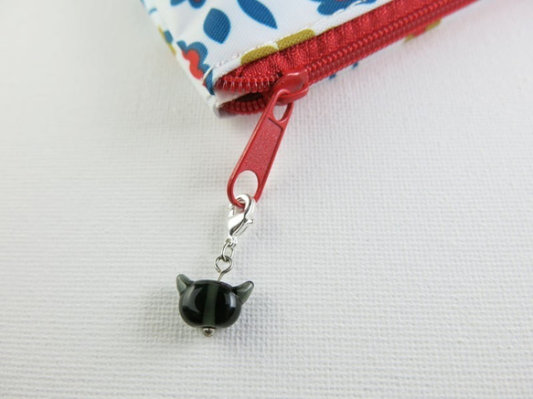 猫顔チャーム（定番柄） 3枚目の画像