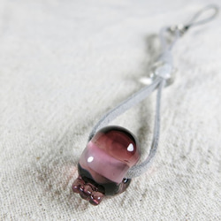 ストラップ（ドクロさん・ワイン） 2枚目の画像