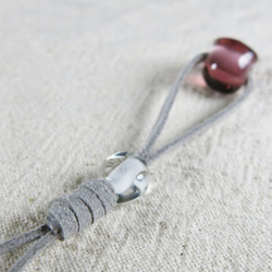 ストラップ（ドクロさん・ワイン） 4枚目の画像