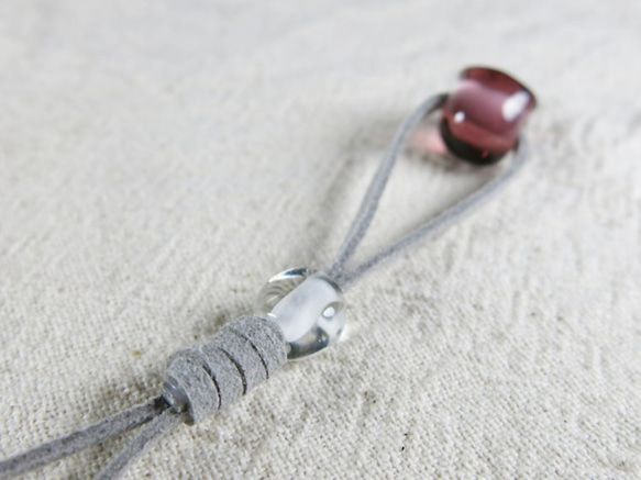 ストラップ（ドクロさん・ワイン） 4枚目の画像