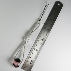 ストラップ（ドクロさん・ワイン） 5枚目の画像