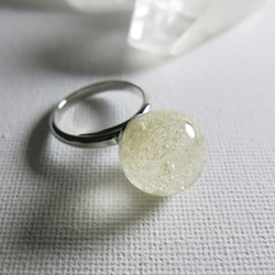 硝子玉リング（砂嵐珠） 1枚目の画像