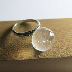 硝子玉リング（極光珠） 1枚目の画像