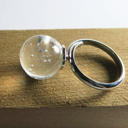 硝子玉リング（極光珠） 2枚目の画像