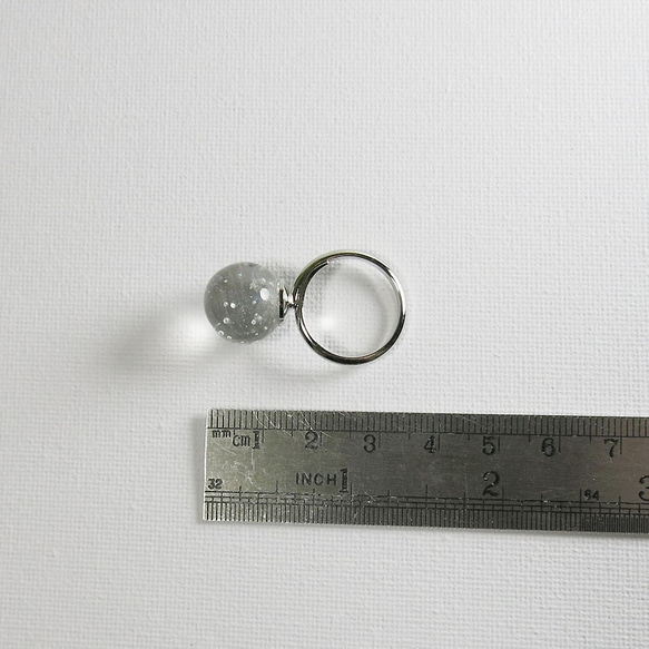 硝子玉リング（極光珠） 4枚目の画像