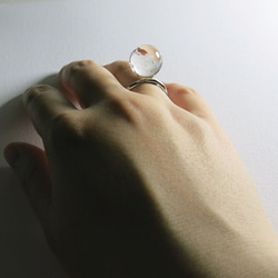 硝子玉リング（極光珠） 5枚目の画像