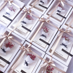 乾燥花小卡片緞帶禮盒 - 婚禮小物 結婚禮物 乾燥花 生日禮物 手作卡片 聖誕節卡片 第2張的照片