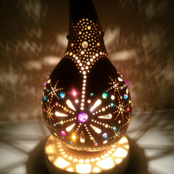 大きなひょうたんランプ♡ドイリーレース 薔薇 ♡シェイドのみ♡訳あり 大きなひょうたんランプ♡ドイリーレース 薔薇 ♡シェイドのみ