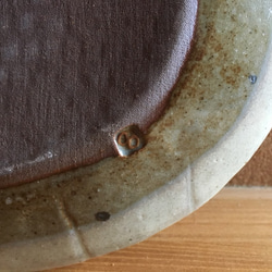 粉引 しのぎ手 楕円 パン皿 5枚目の画像