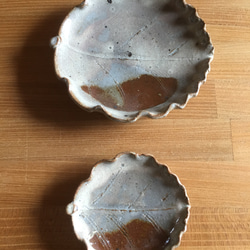 粉引 木の葉 小皿 3枚目の画像