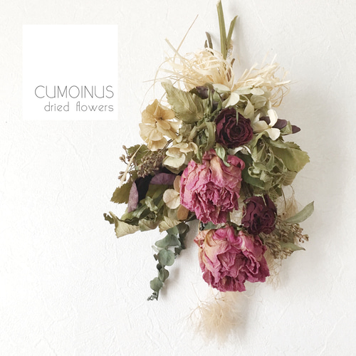 芍薬のスワッグ antique peony ドライフラワー CUMOINUS 通販 5936966