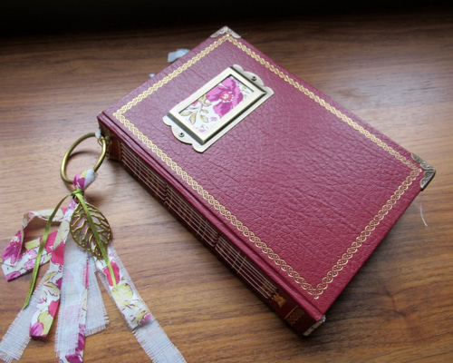 ❄︎ white❄︎ ジャンクジャーナル雑記帳　ファブリックジャーナル 英国古本を使ったジャンクジャーナル／雑記帳 手帳 SUYU 通販 7009858