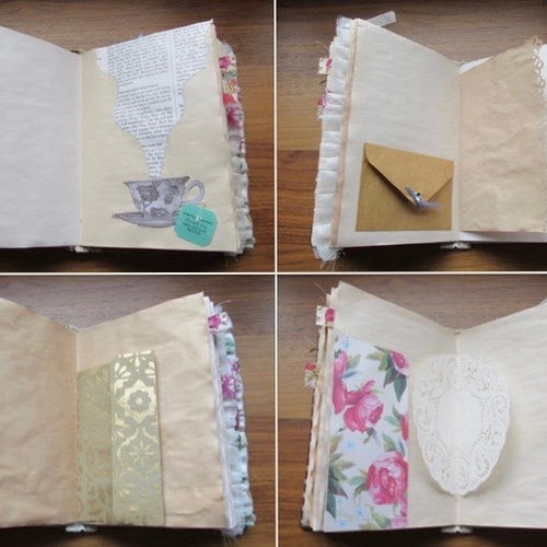 英国古本を使ったジャンクジャーナル／雑記帳 手帳 SUYU 通販 7009858