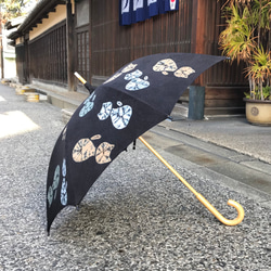 有松絞り日傘　〜ねこ ねこ ねこ〜 1枚目の画像