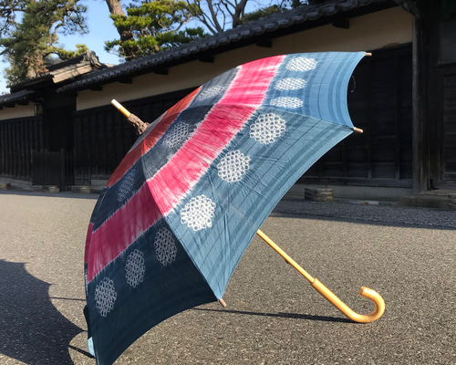 有松絞り日傘 〜わたげ〜 傘・日傘 絞り染めしぼるん 通販