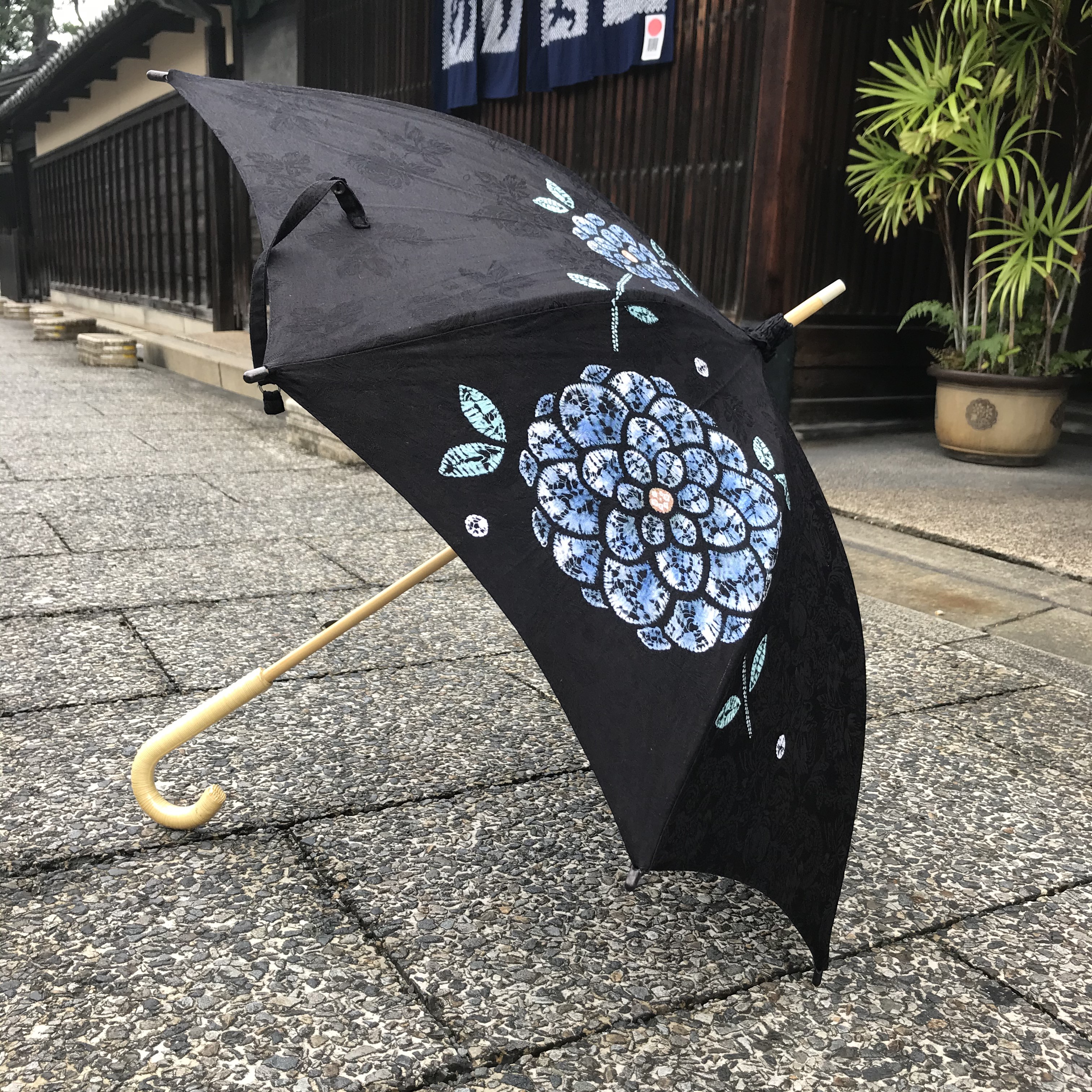 有松絞り　日傘 有松絞り　日傘