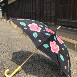 有松絞り日傘　〜満開の花の下で〜 3枚目の画像