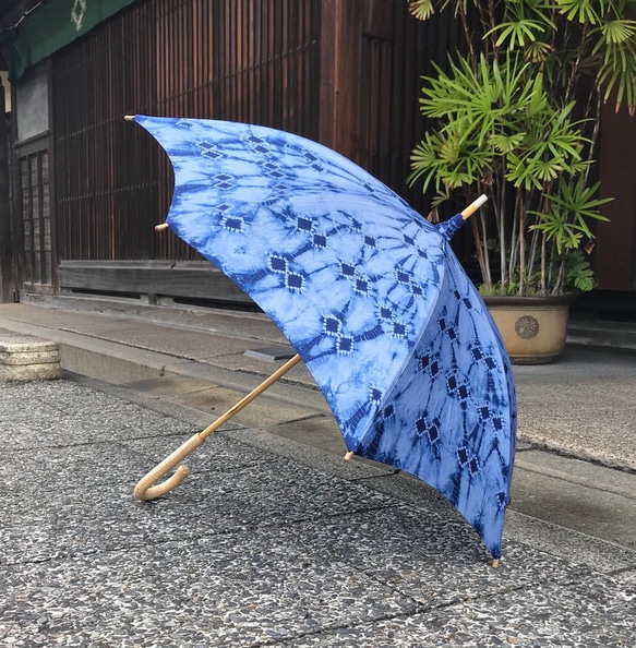 有松絞り　日傘 有松絞り日傘 〜鞠〜 傘・日傘 絞り染めしぼるん 通販 14299469