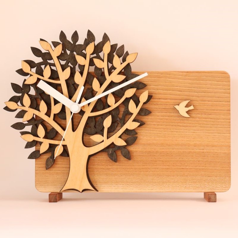 Tree　Clock　＊メモクリップ付きの木の時計＊