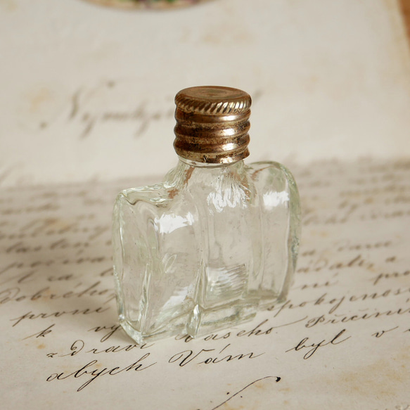 チェコガラスの小さな小瓶6 クリアー ディフューザー・アロマポット