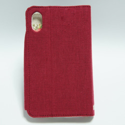 ★特別_Phone Plus リバティ(右利き) スマホケース赤色 手帳型 eleppo(エレッポ) 8枚目の画像