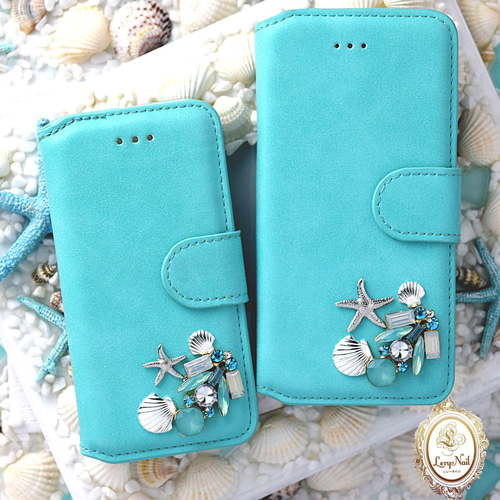 ティファニーブルー クロコダイル風 iPhoneケース Big Heart♡ターコイズブルー iPhoneケース 強化ガラスケース