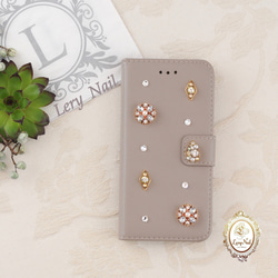 iPhone13 [iPhone / Xperia] Swarovski Delicate Bijou ☆ Greige 太可愛 第1張的照片